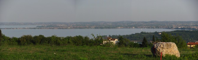 Blick aus der noch zu errichtenden Immo - exclusive lake Garda